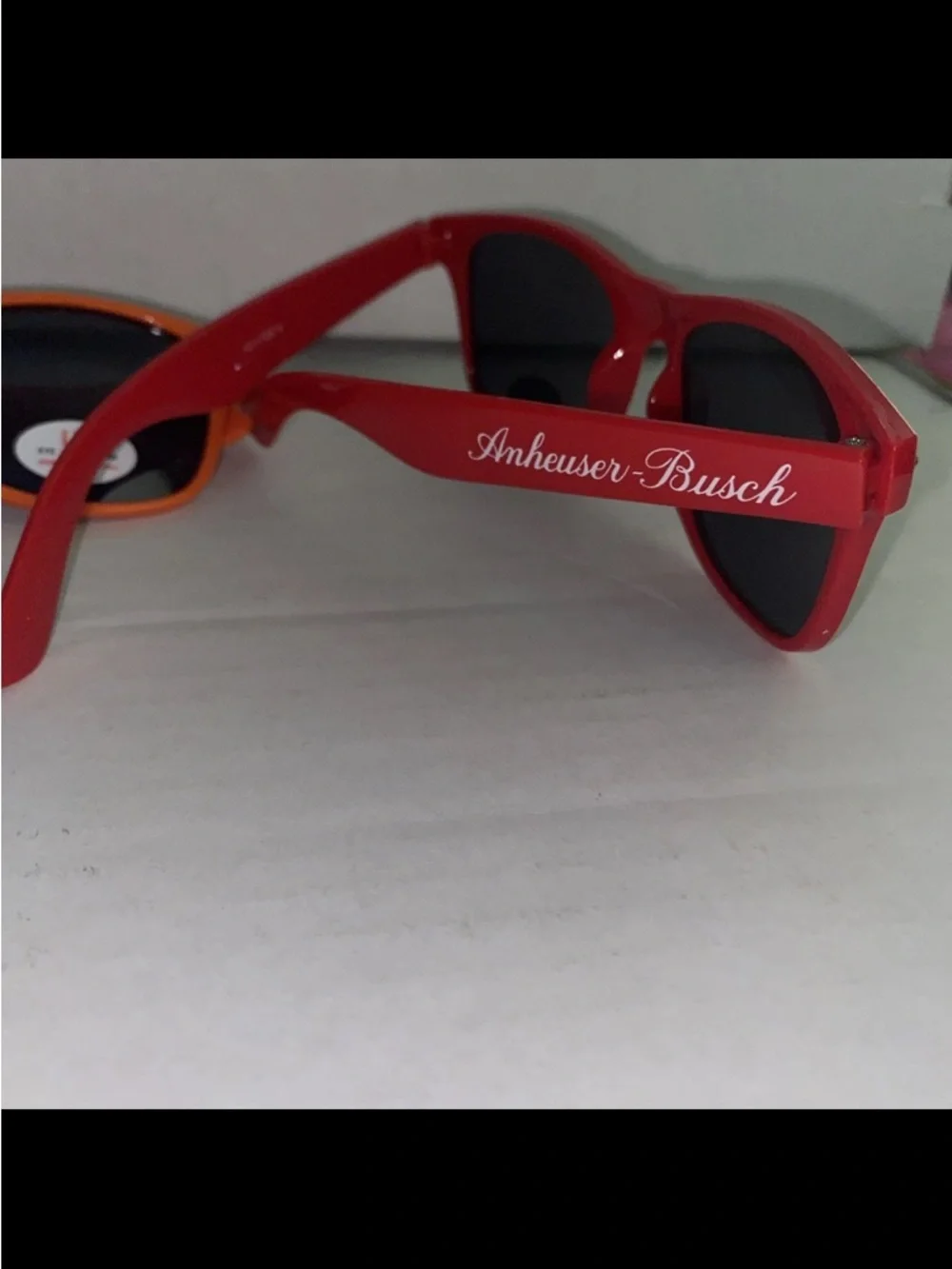 3pc. Lot Vintage Promo 90’s Unisex Sunglasses classic square Orange/Red/Purple